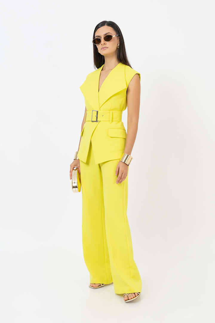 Pantalón palazzo tiro alto