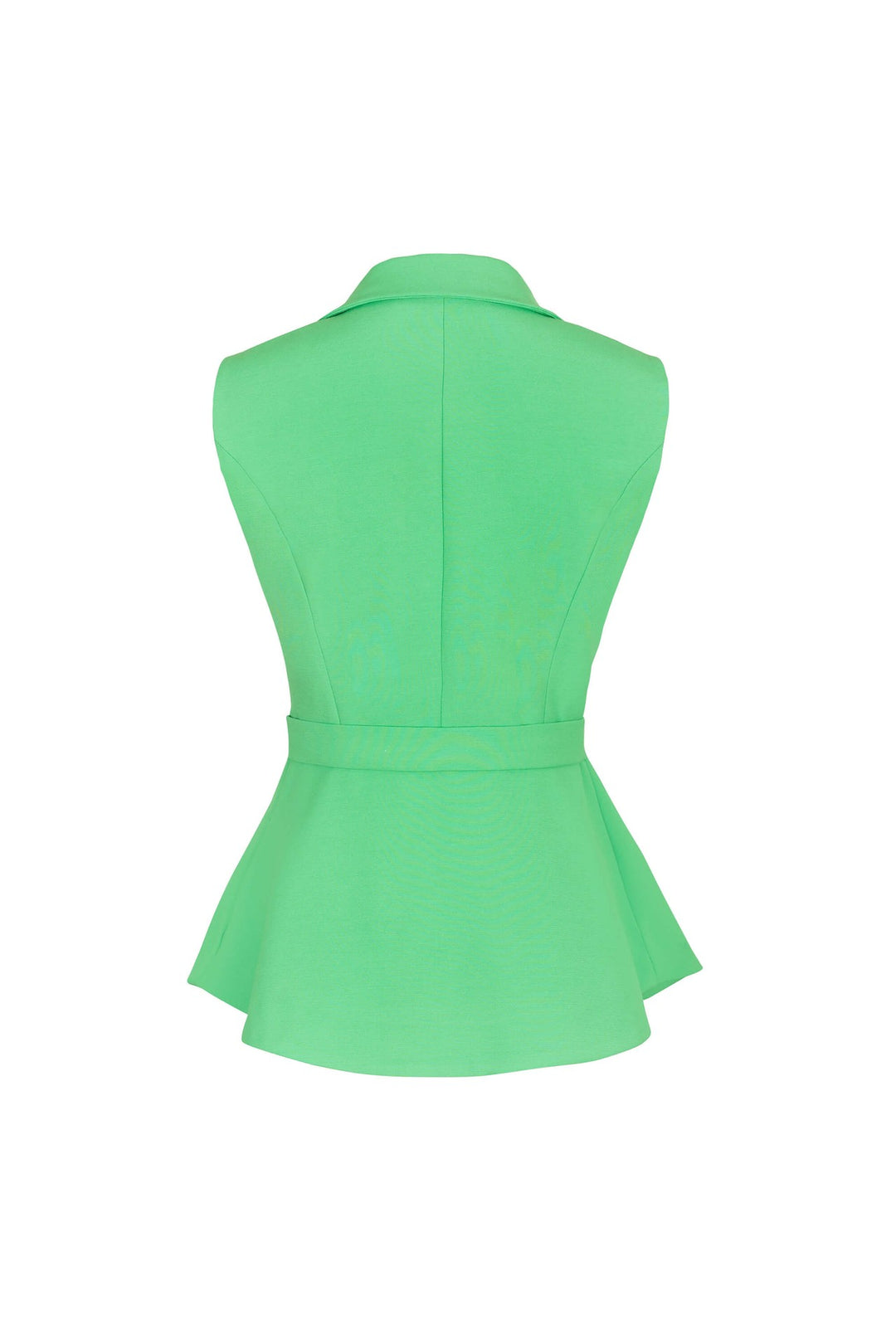 Saco sin mangas con corte entallado y solapa