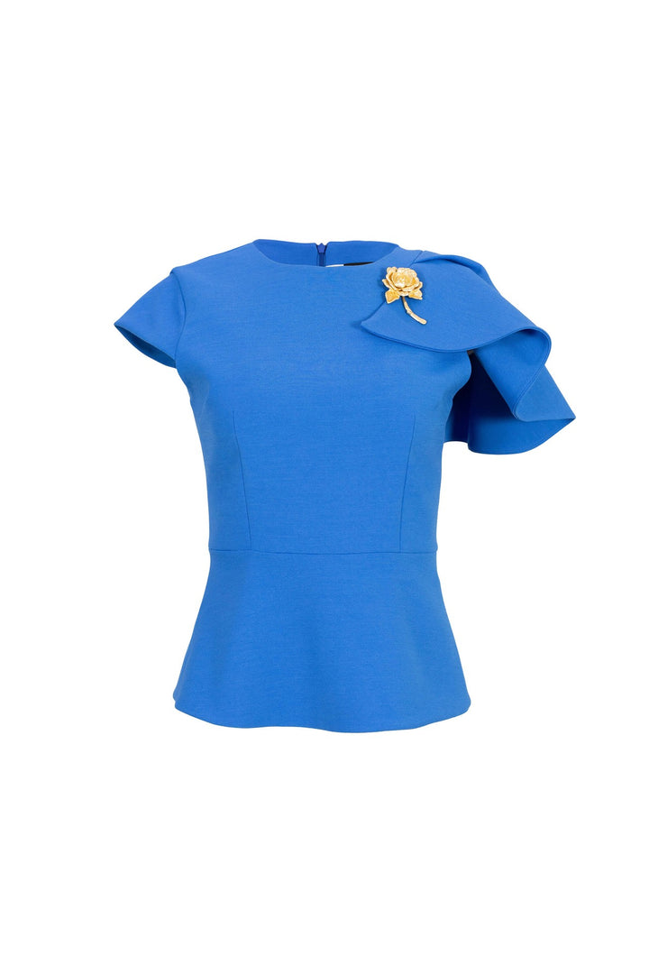 Saco estructurado con detalle asimétrico