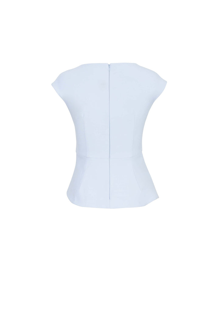 Saco asimétrico con detalle drapeado