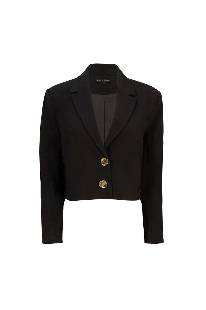 Saco corto con solapa estructurada