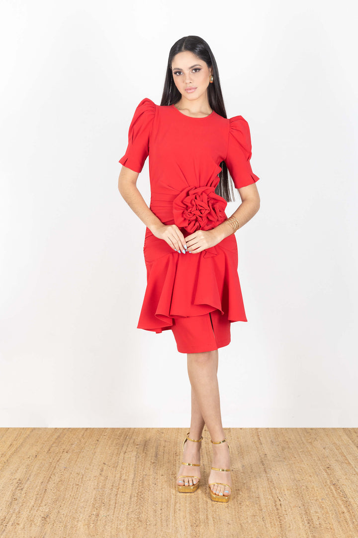 VESTIDO - 525863 - ROJ