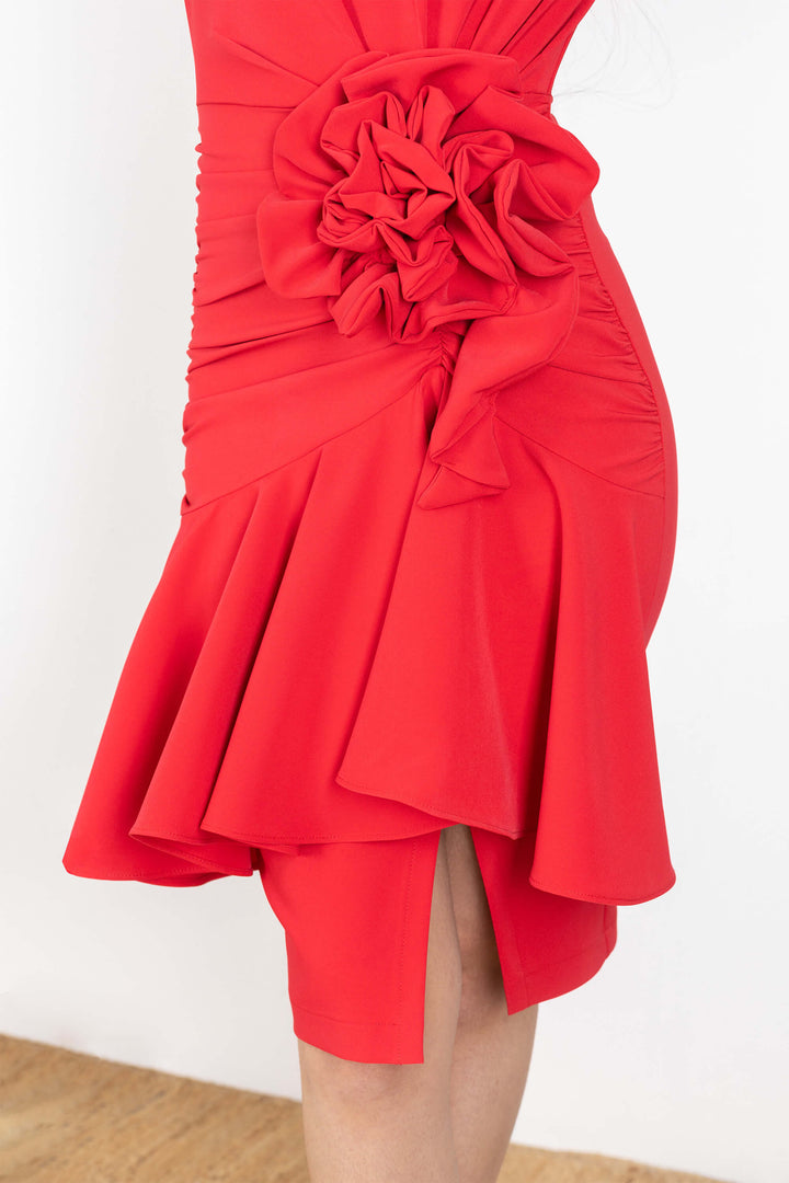 VESTIDO - 525863 - ROJ