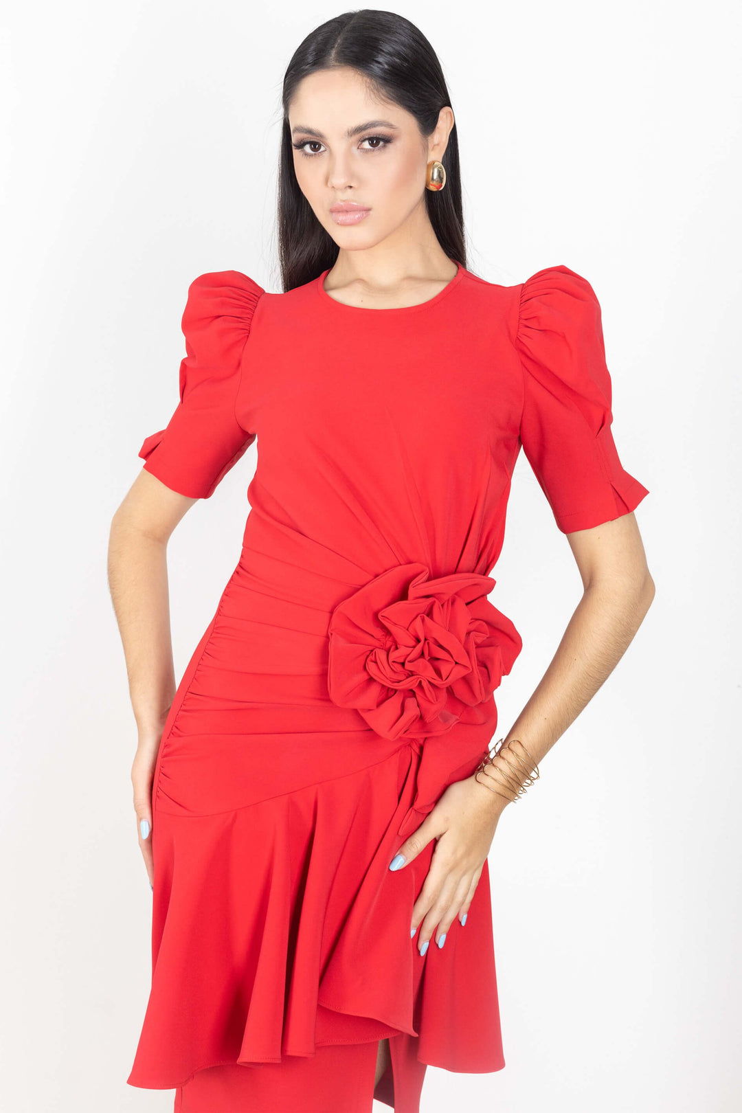 VESTIDO - 525863 - ROJ