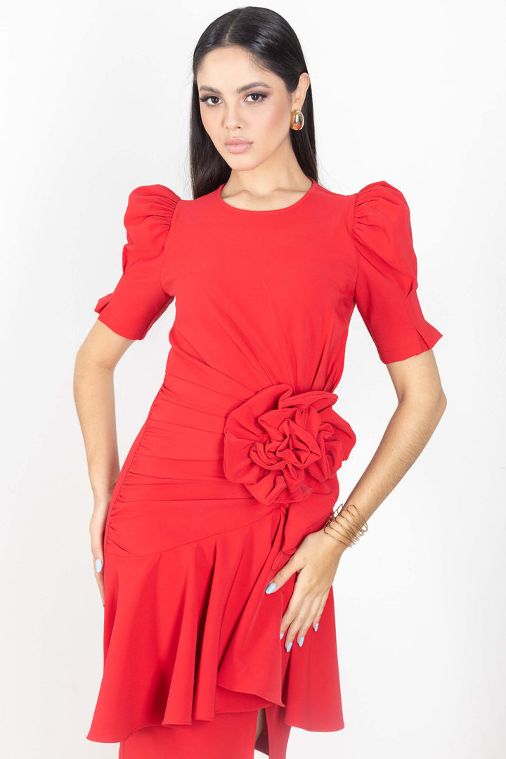 VESTIDO - 525863 - ROJ