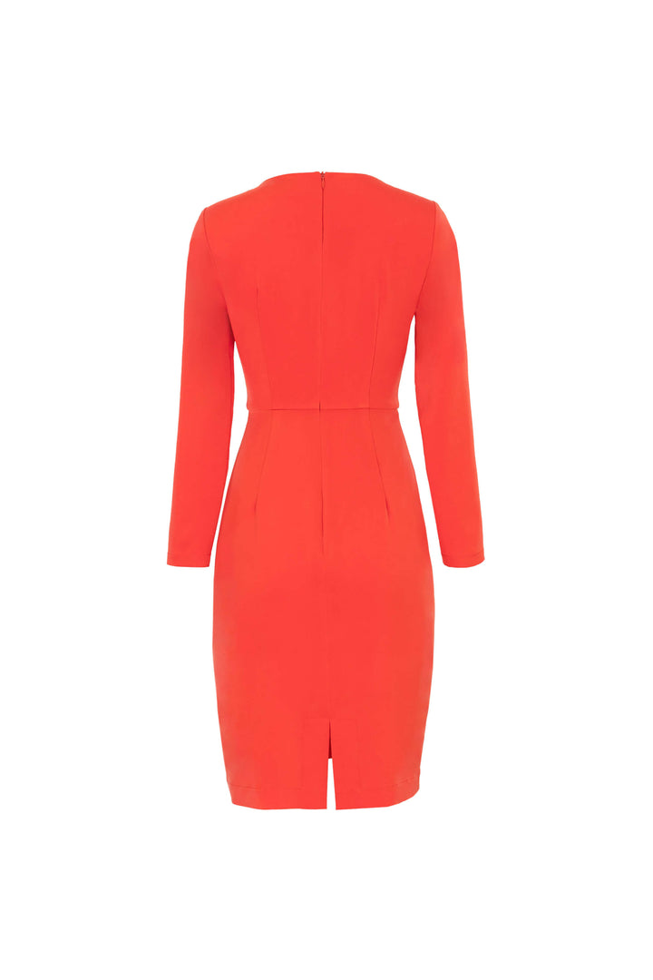 Vestido midi con flor 3D