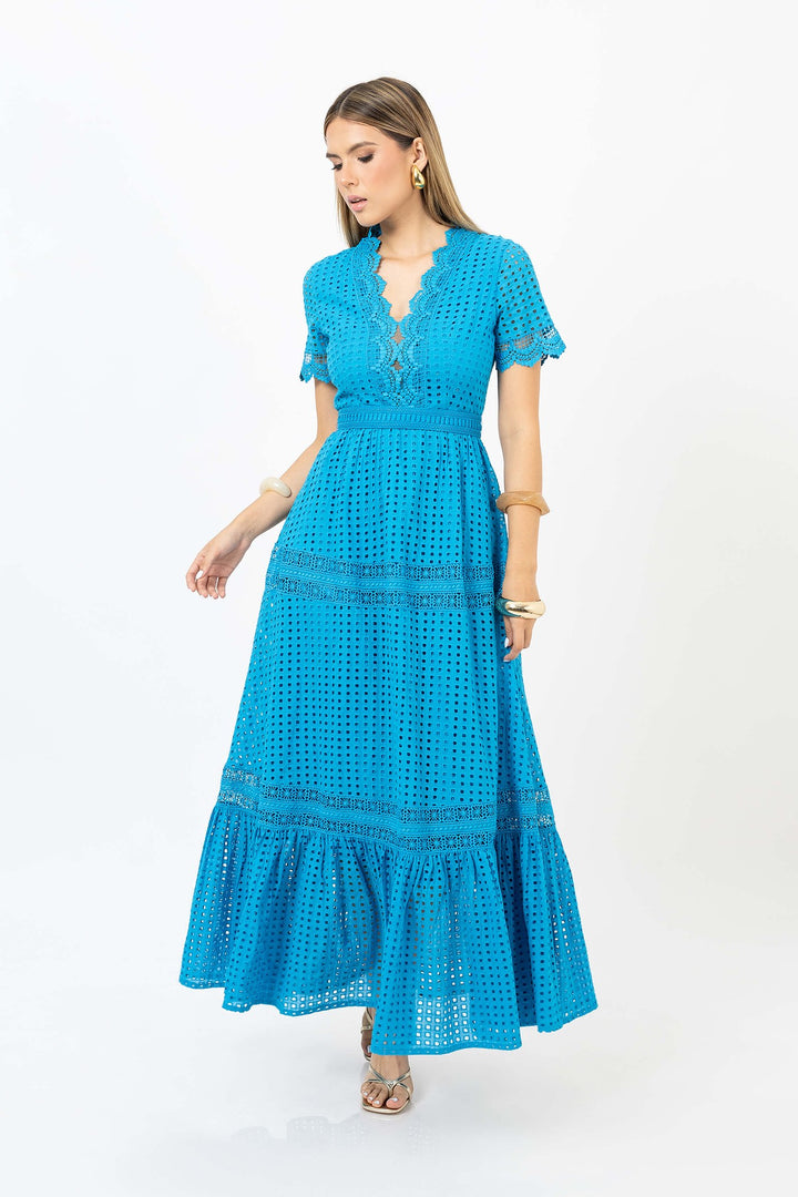 Vestido maxi con avio