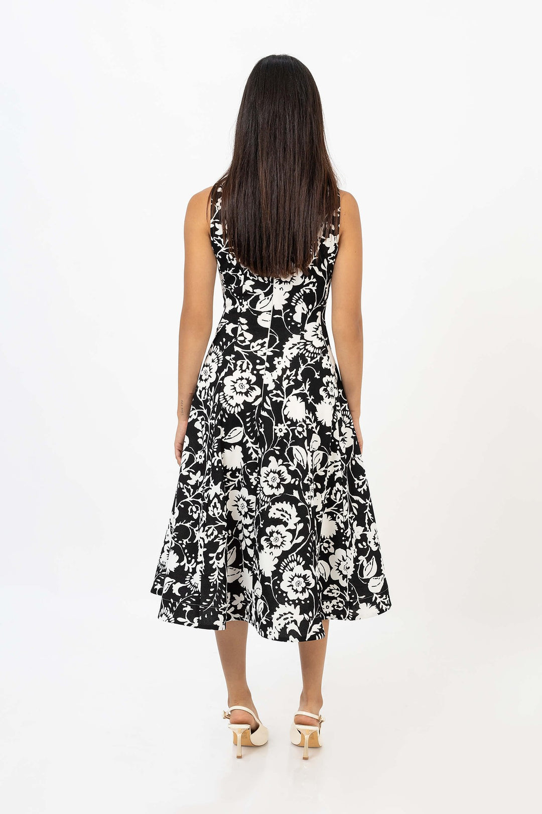 Vestido midi sin mangas