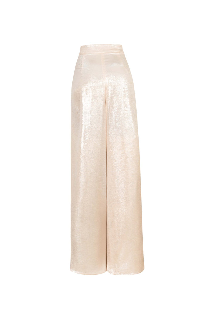 Pantalón palazzo satinado