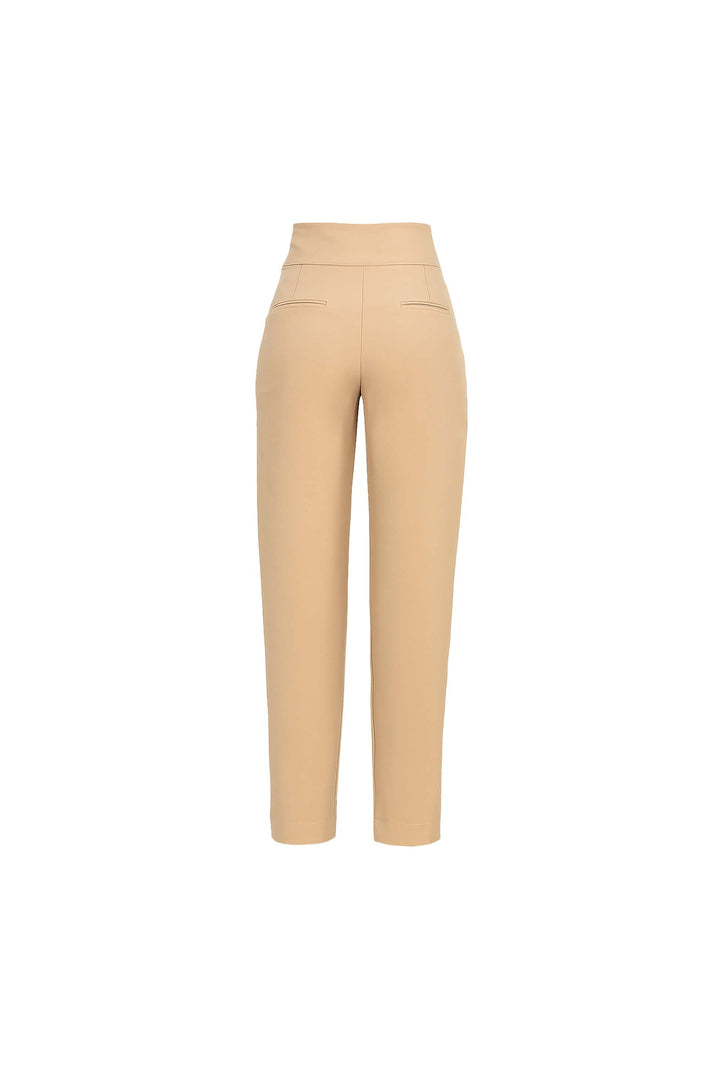 Pantalón sastre con pierna recta y tiro medio