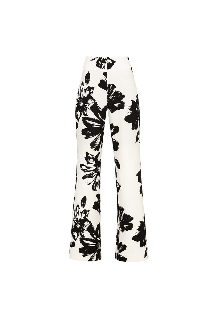 Pantalón recto tiro alto elegante