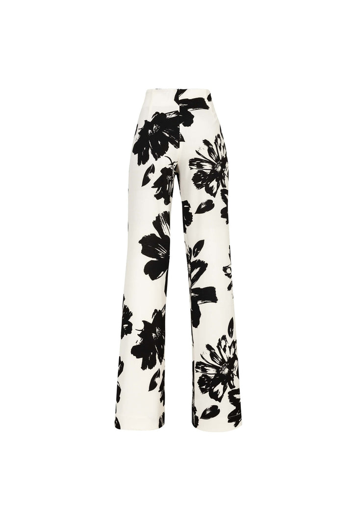 Pantalón recto tiro alto elegante