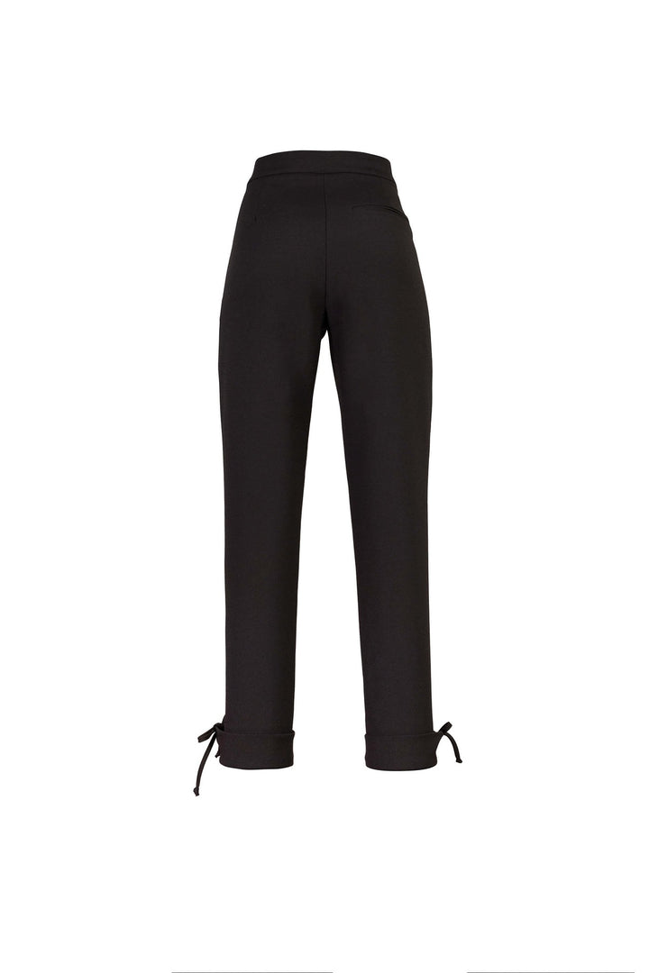 Pantalón de vestir con lazo en bastilla