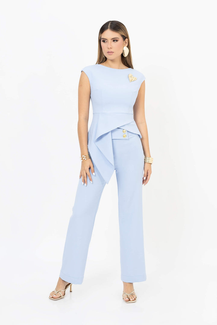 Pantalón con corte recto elegante