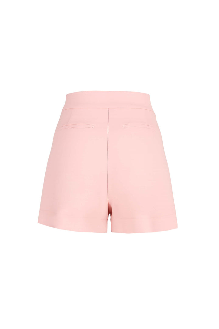 Short de tiro alto con dobladillo