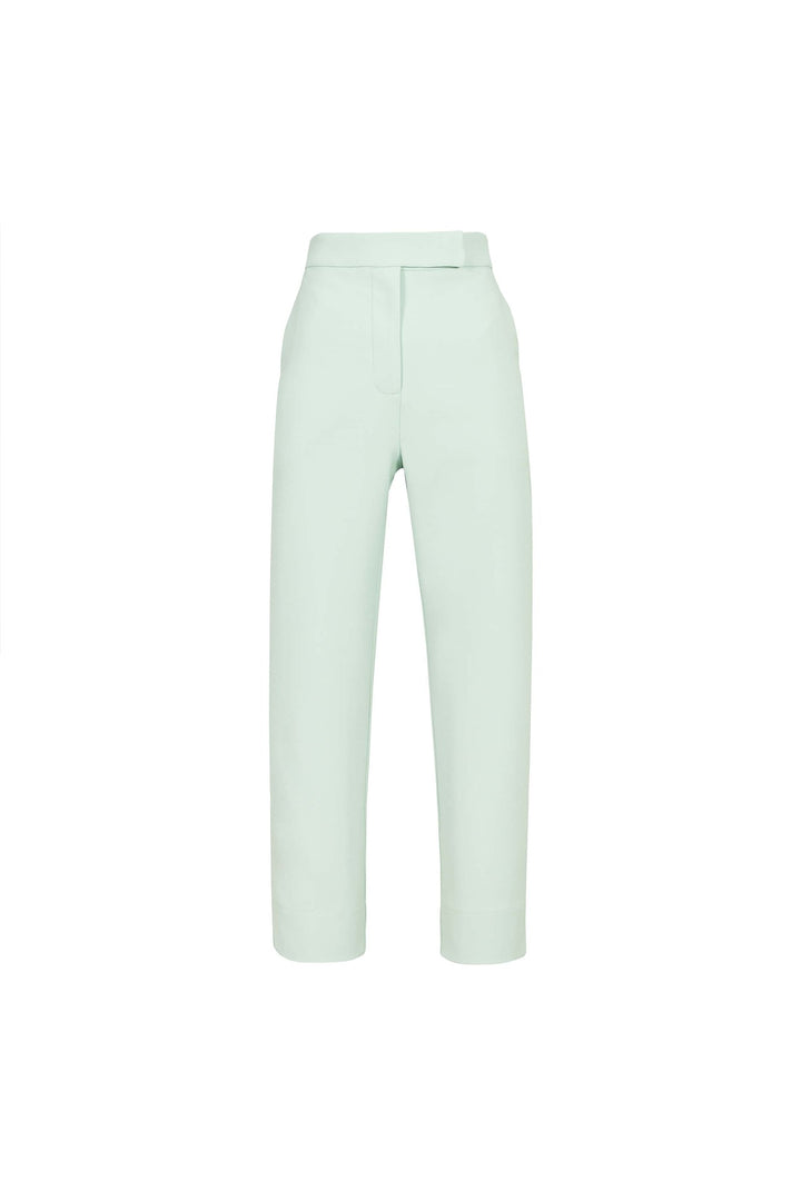 Pantalón corte recto tobillero con dobladillo