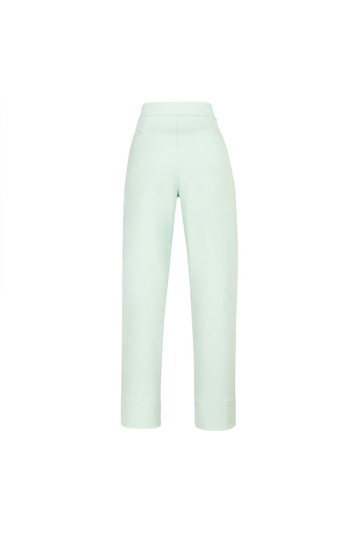 Pantalón corte recto tobillero con dobladillo