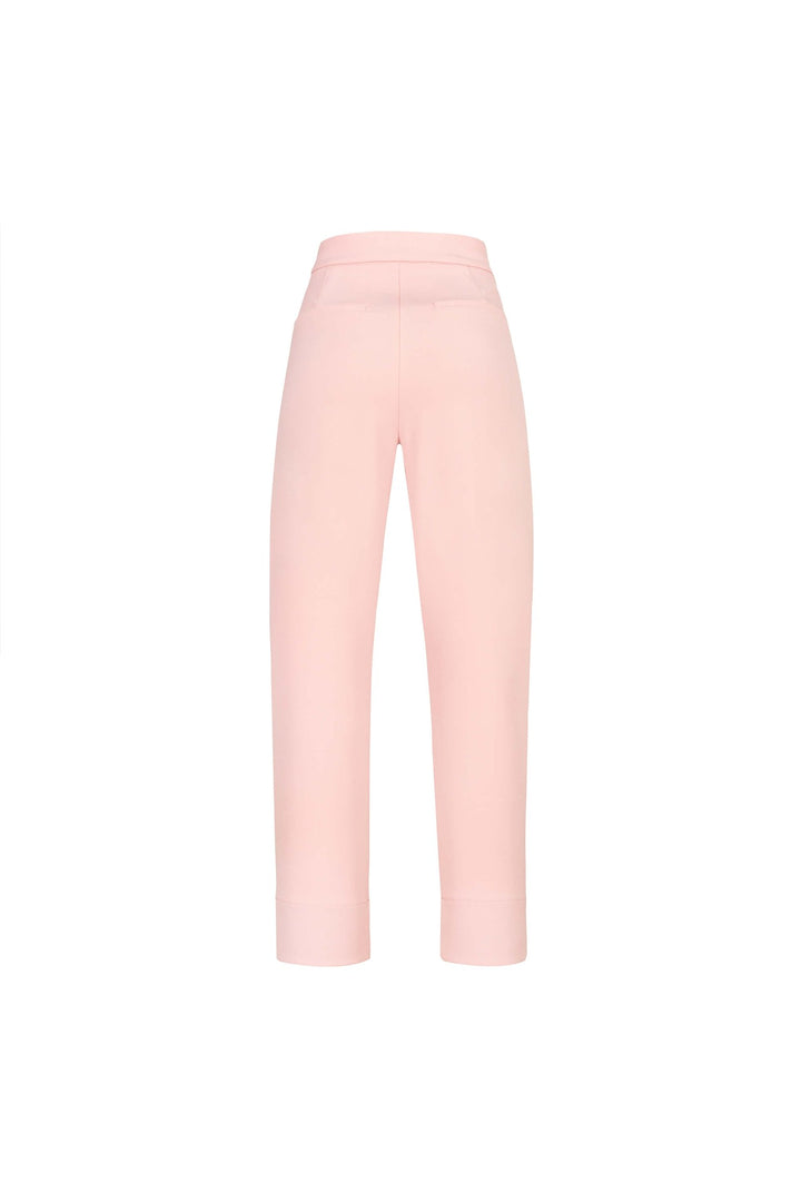 Pantalón corte recto tobillero con dobladillo