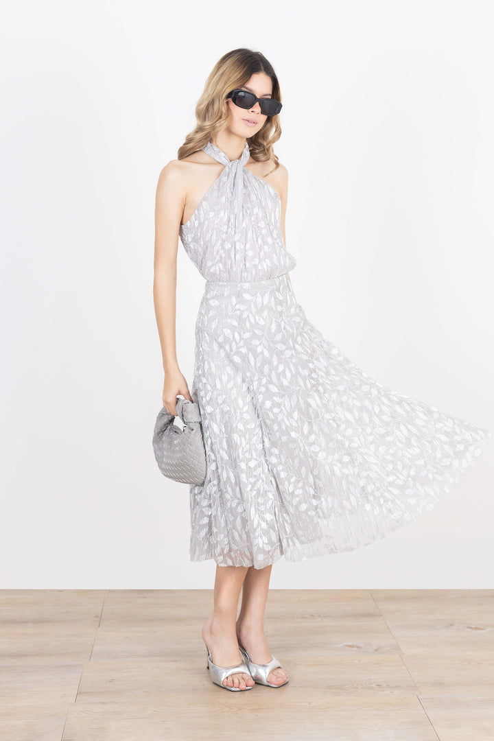 Blusa mesh con cuello tipo halter