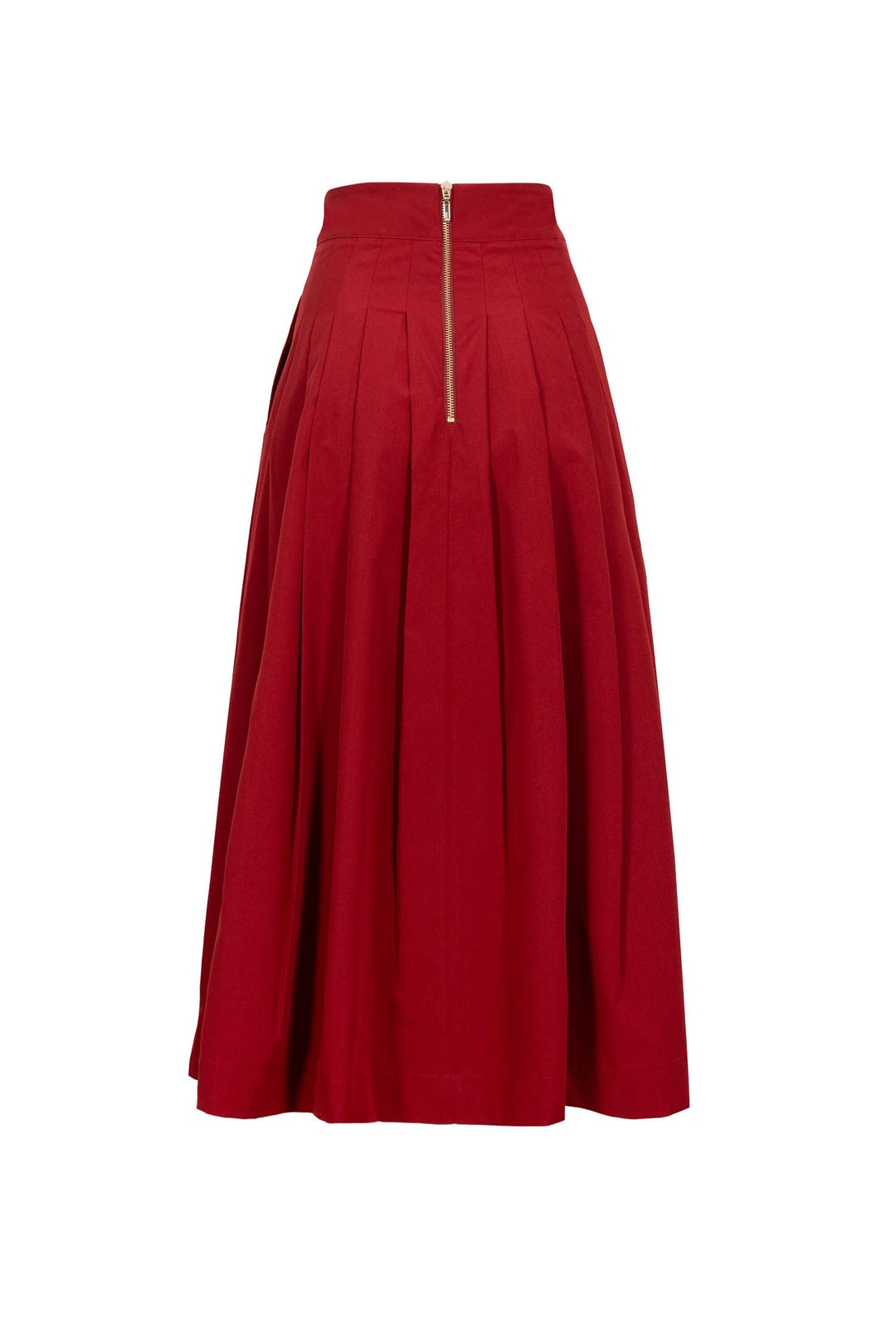 Falda midi plisada de vestir