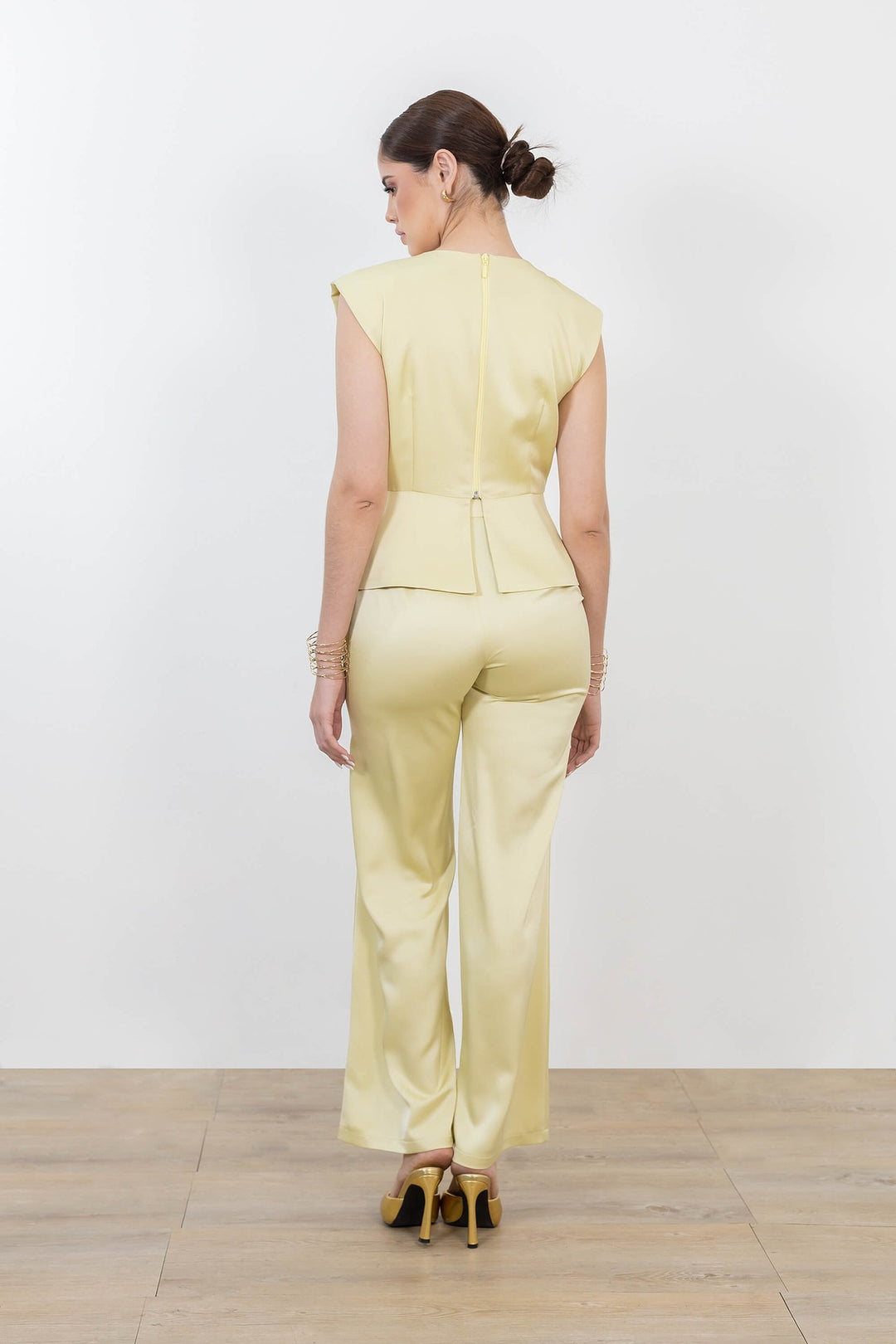 Pantalón de vestir satinado