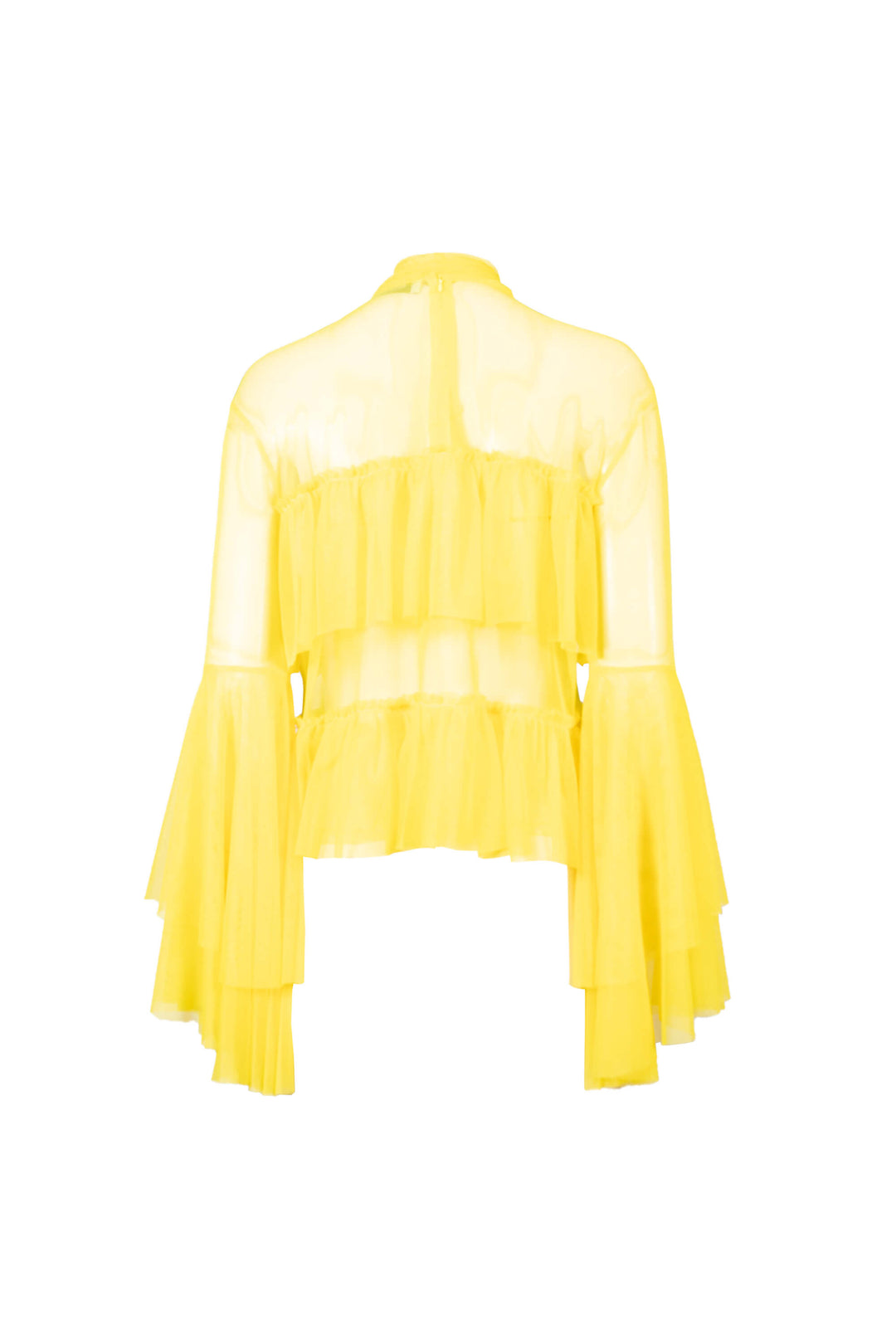 Blusa de tul con volantes