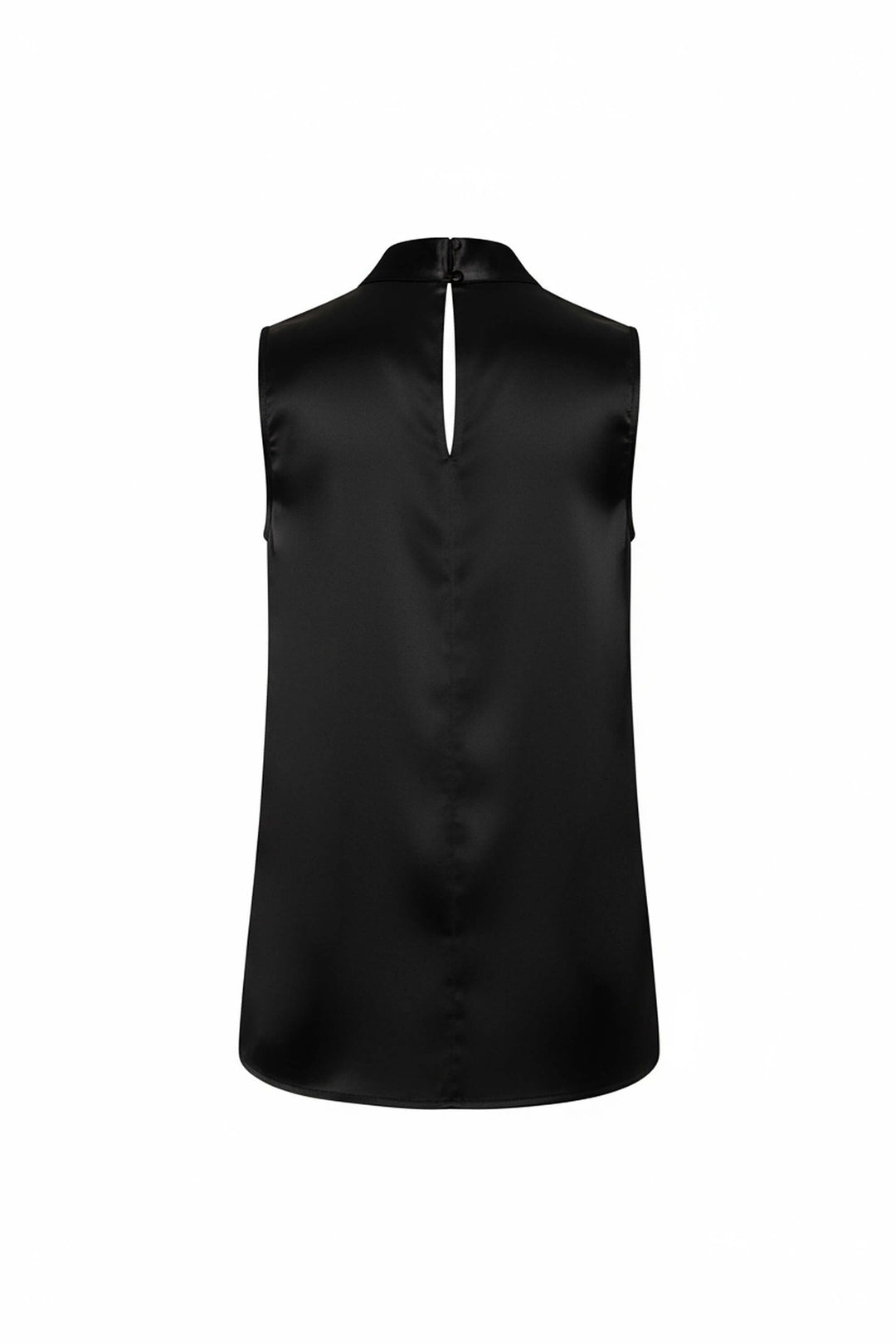 Blusa satinada con drapeado lateral