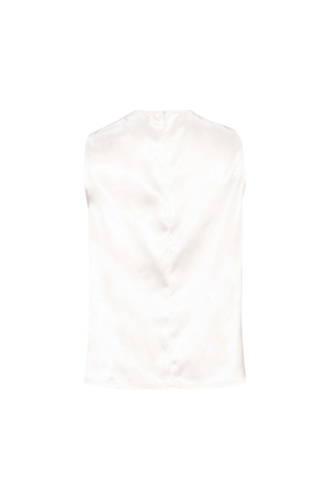 Blusa satinada con cuello halter