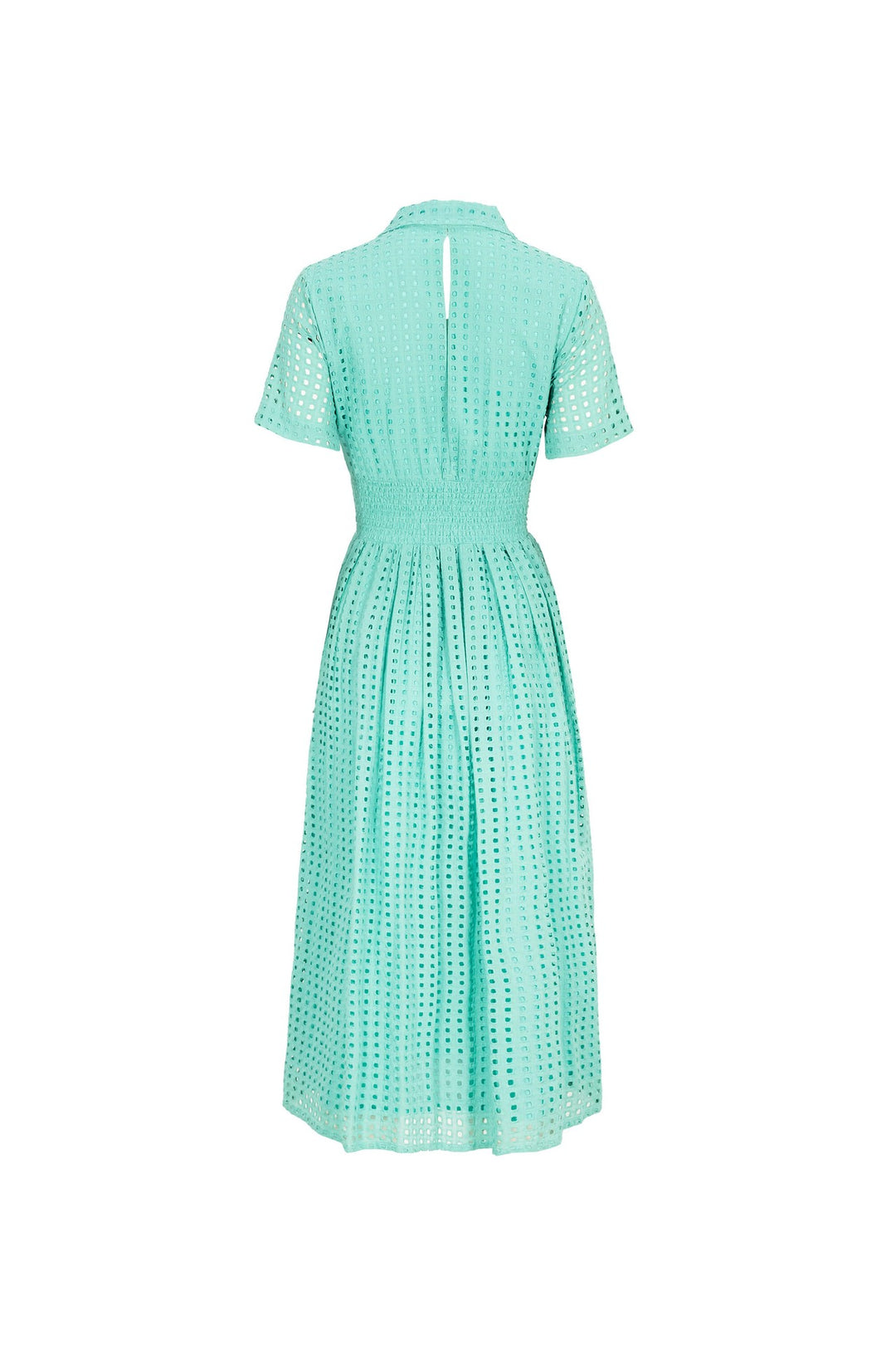 Vestido midi con cuello camisero