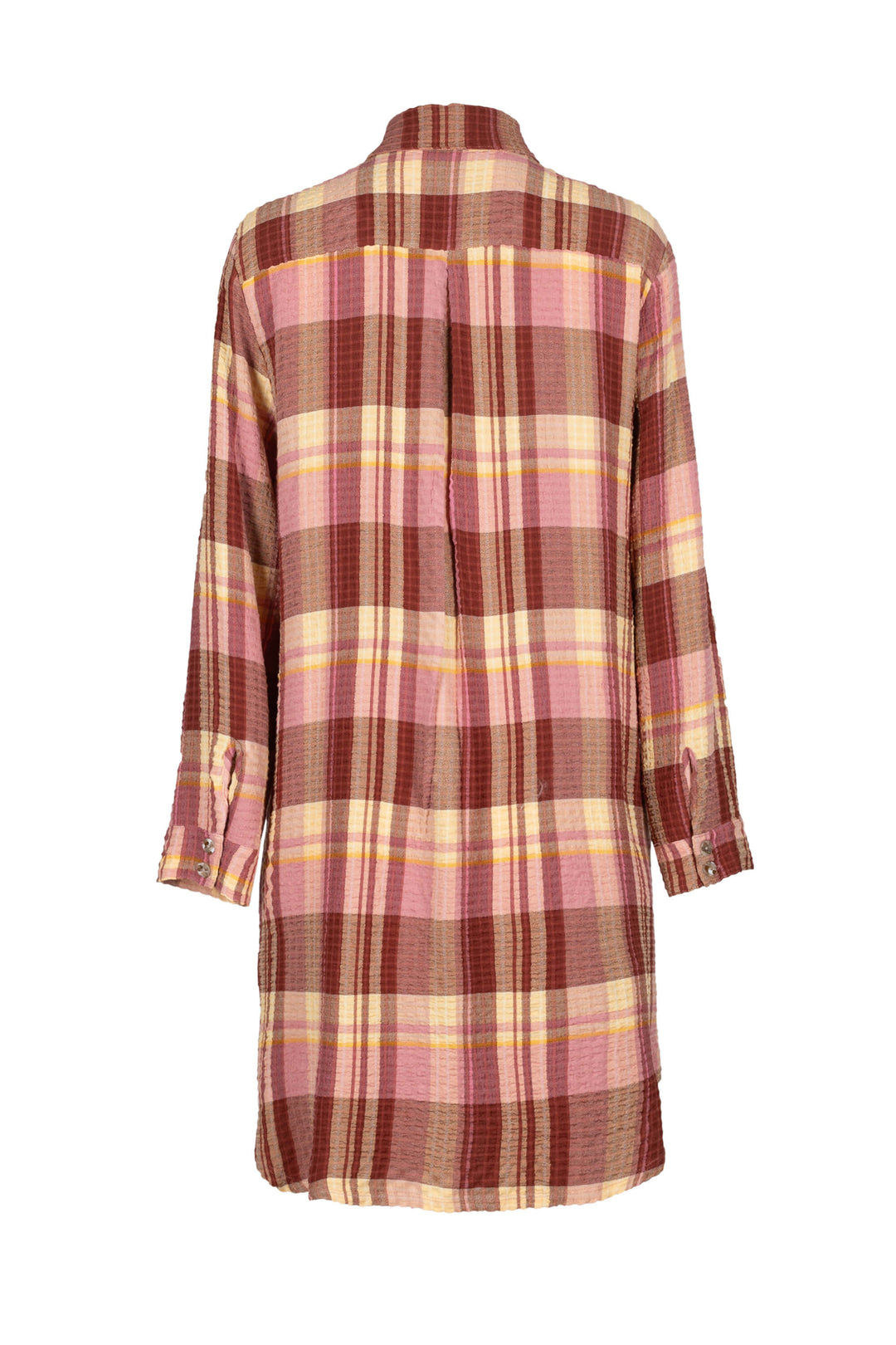 Vestido camisero de cuadros