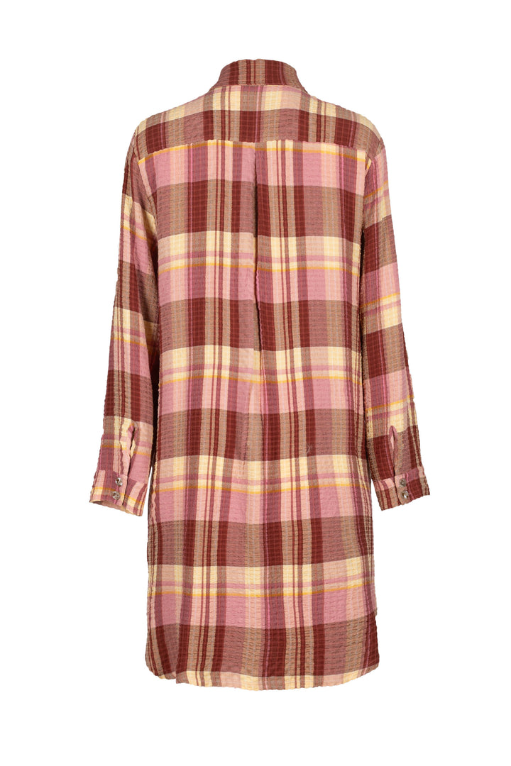 Vestido camisero de cuadros