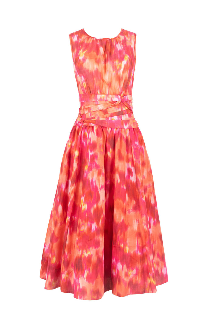 Vestido midi estampado