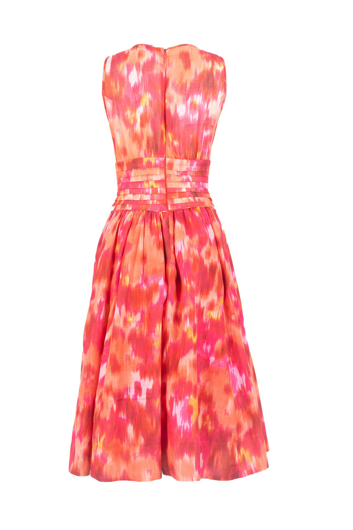 Vestido midi estampado