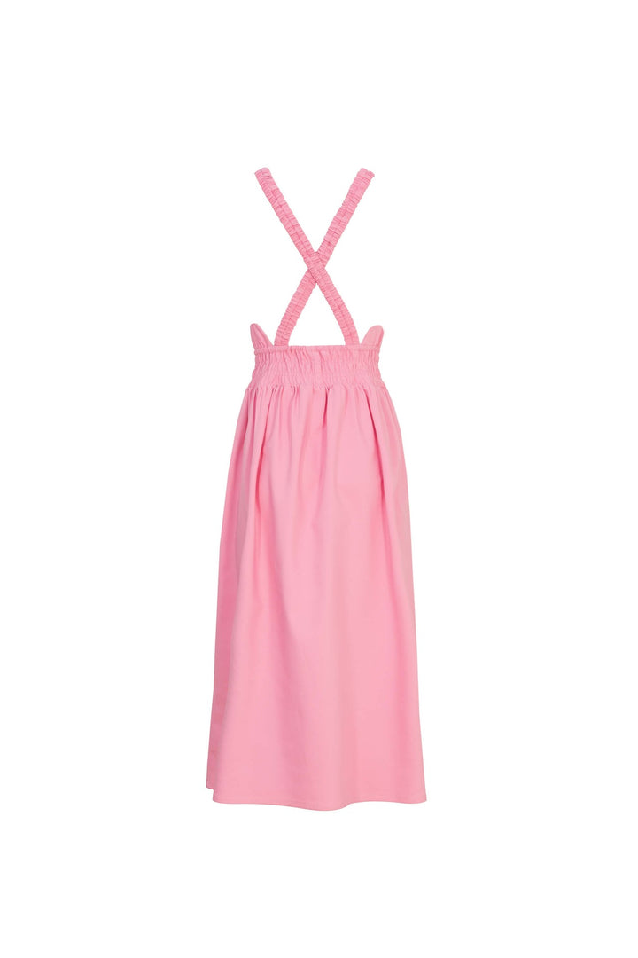 Vestido midi con espalda cruzada