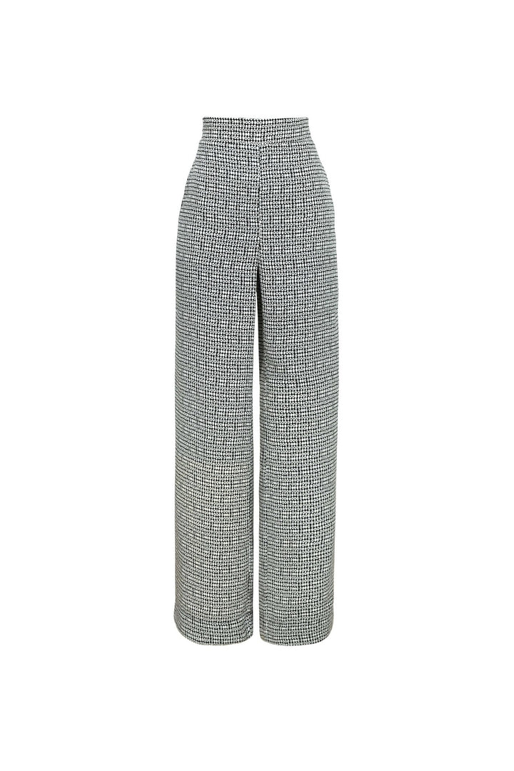 Pantalón de tiro alto con print