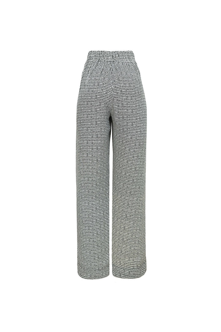 Pantalón de tiro alto con print