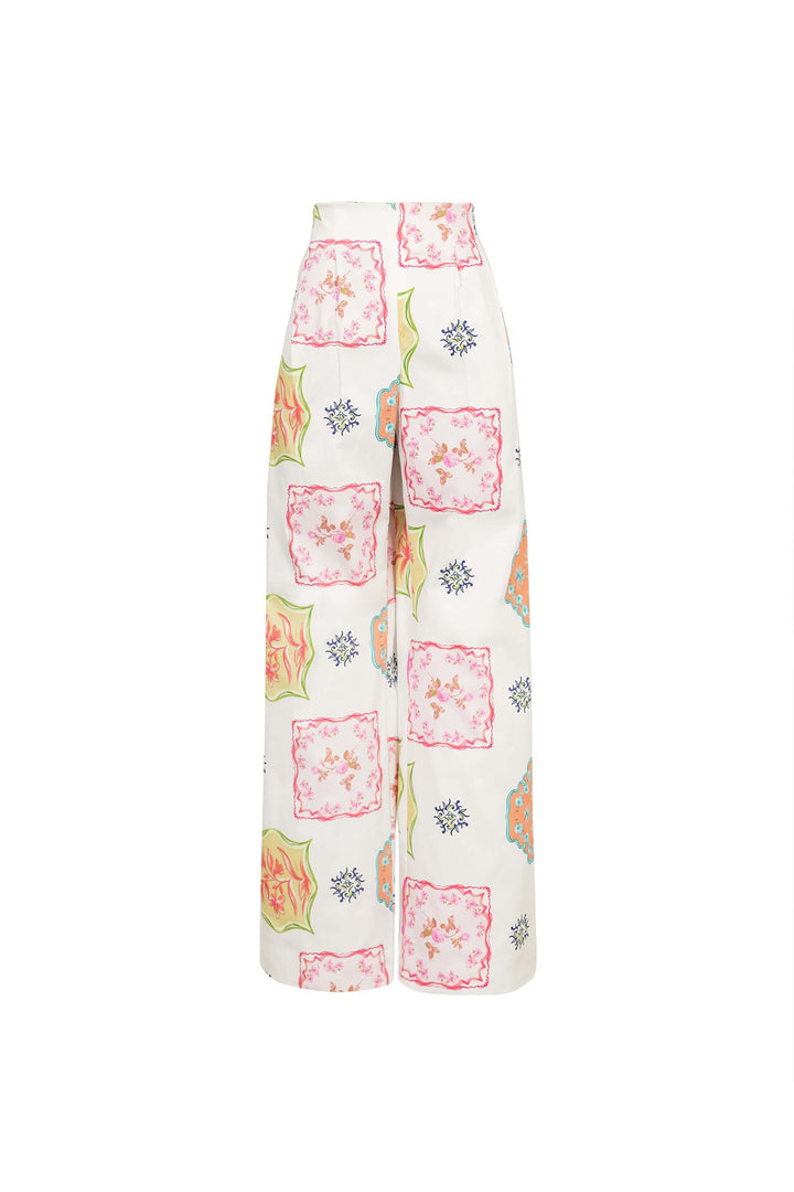 Pantalón palazzo estampado