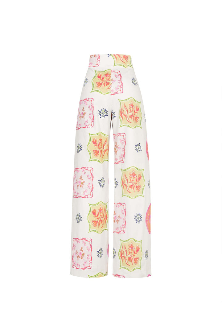 Pantalón palazzo estampado