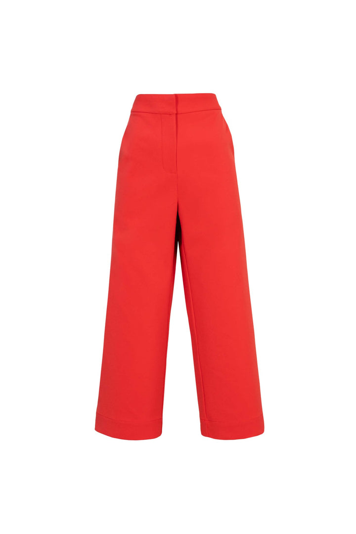 Pantalón culotte tiro alto estructurado