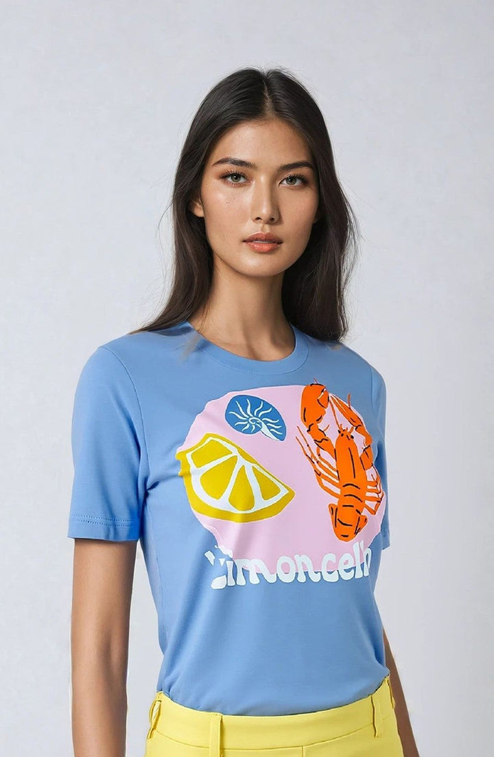 Blusa estampado gráfico