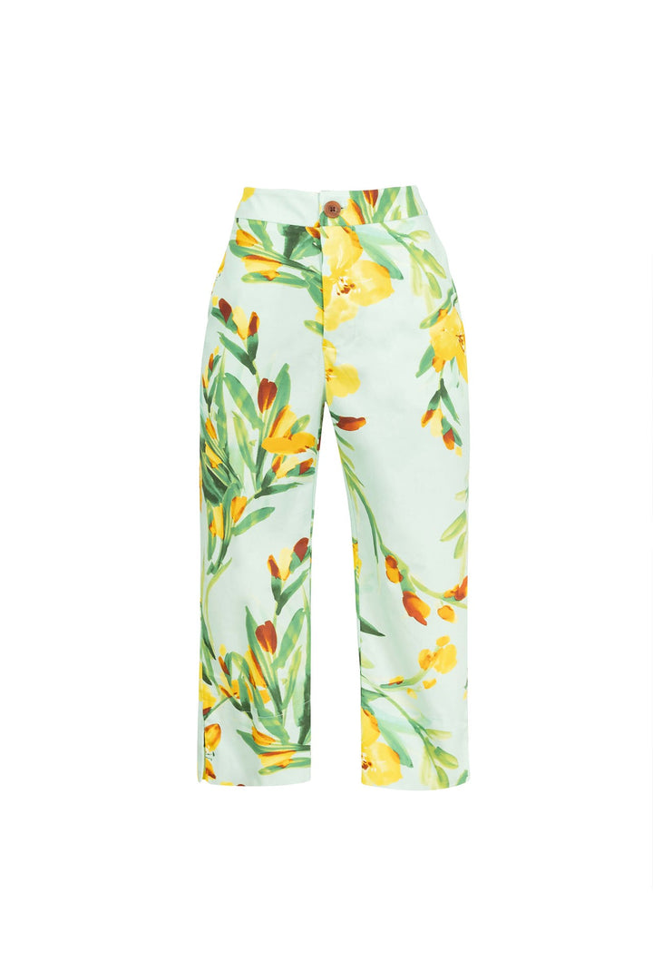 Pantalón capri entallado