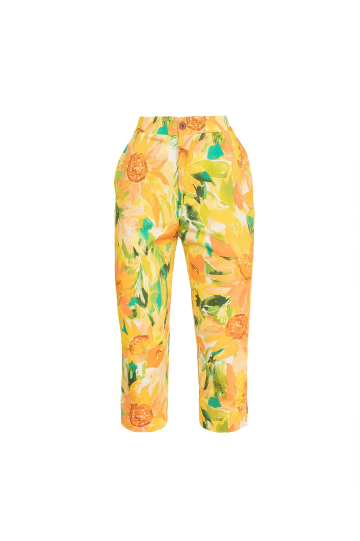 Pantalón capri entallado