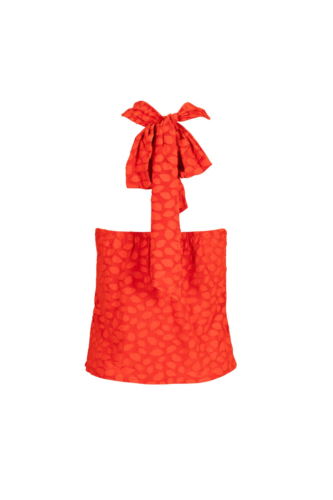 Blusa halter con escote drapeado