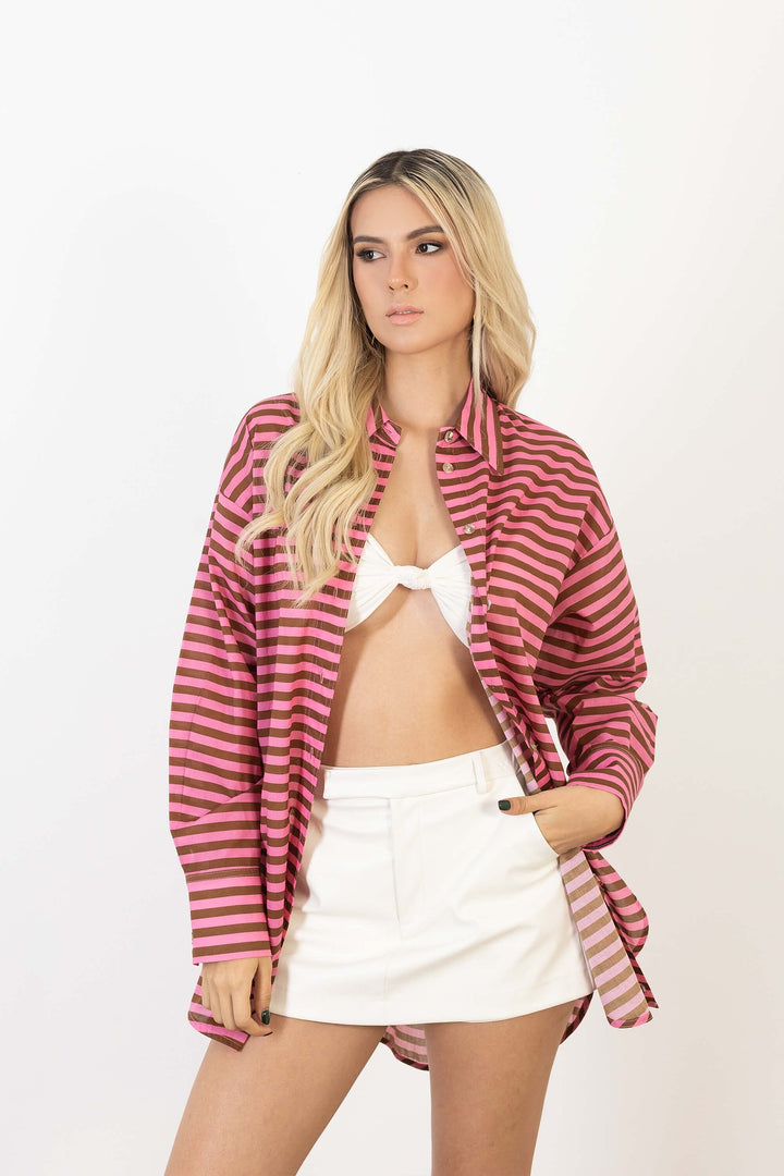 Camisa rayada oversize