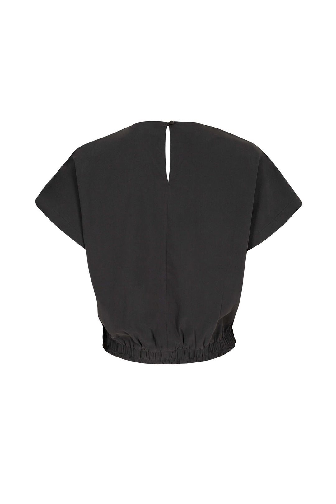 Blusa corta con resorte y manga amplia