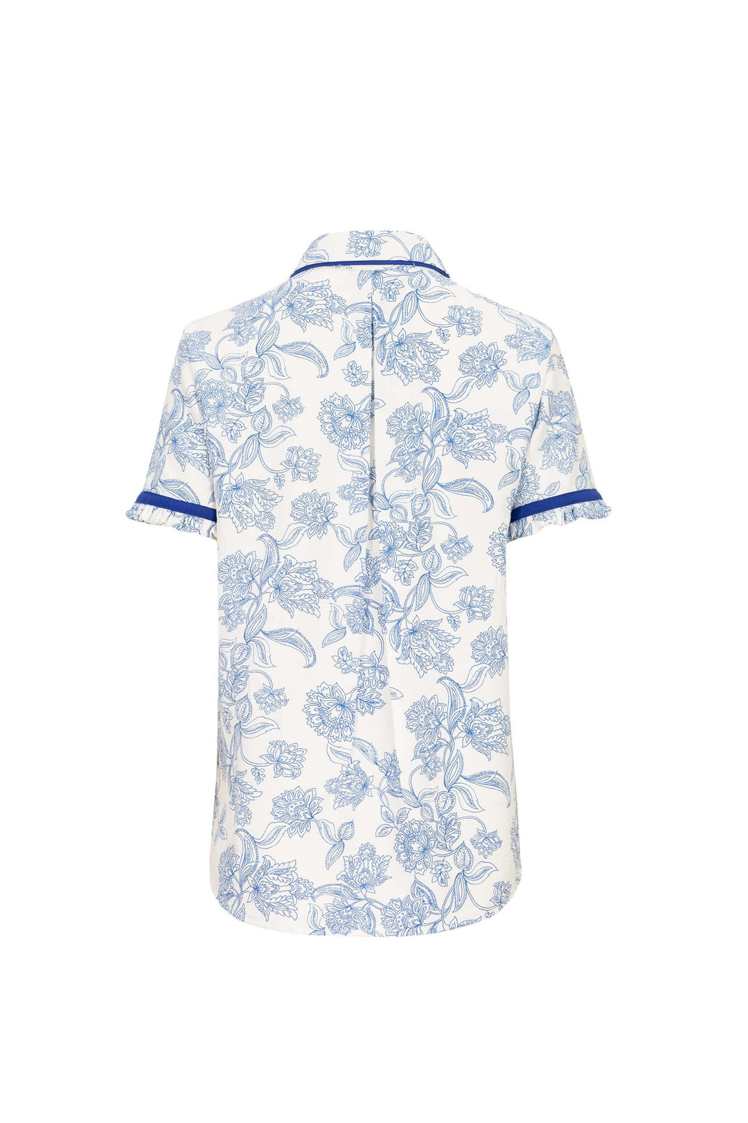 Blusa estampada con cuello camisero