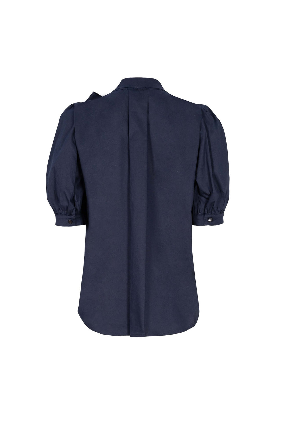 Blusa elegante con moño y manga abullonada