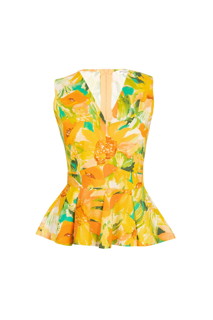 Saco peplum sin mangas