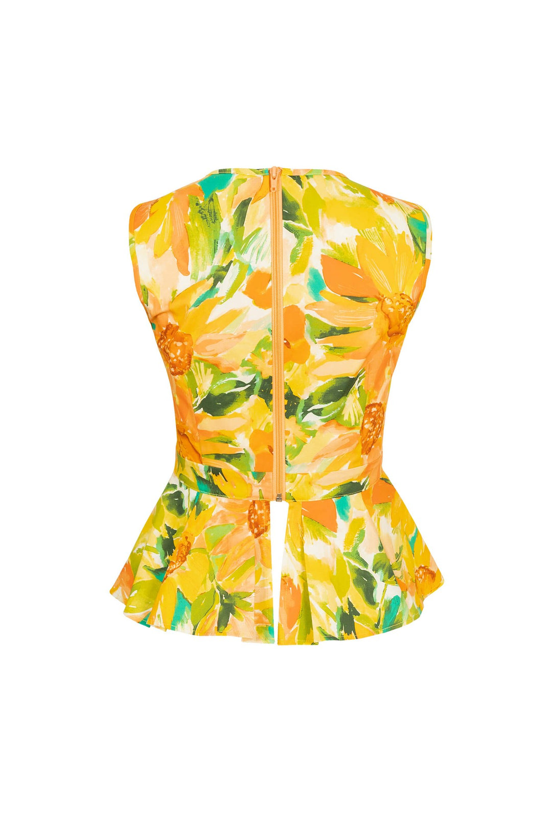 Saco peplum sin mangas