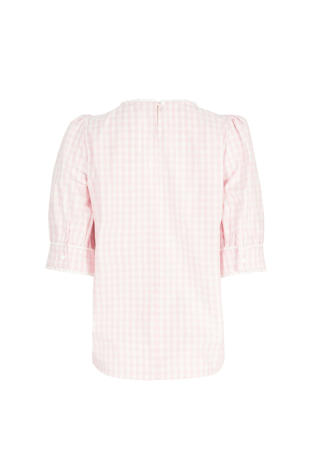 Blusa vichy con mangas